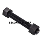 ASTM A193 B7 Stud Bolts Black with hex heavy duty nuts
